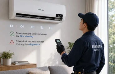 Ошибки кондиционера Samsung: коды, расшифровка и устранение